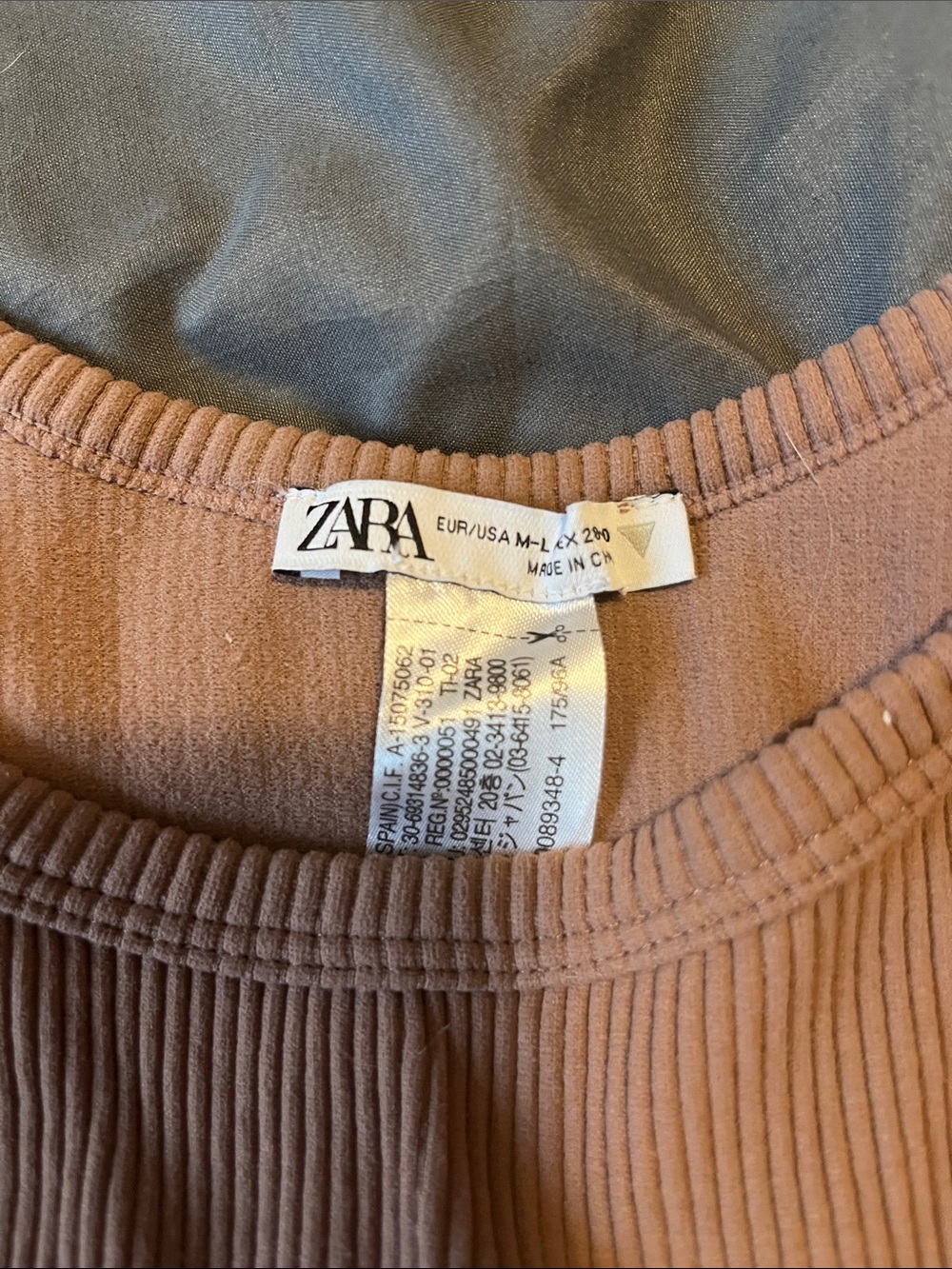 Zara Ribbed Halter Dress - Light Brown - Picture 2 of 3
